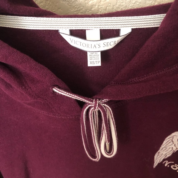 Victoria’s Secret Burgundy Angela Hoodie - Picture 3 of 4